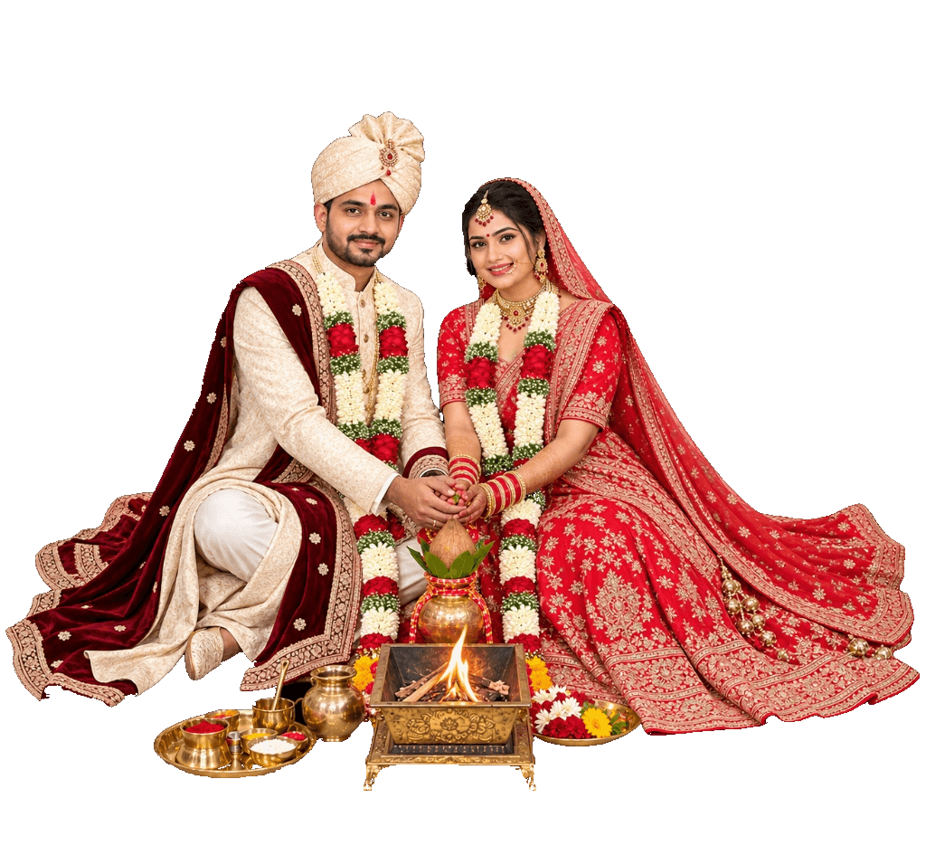 Wonderful Jodi Traditional Indian Wedding Couple